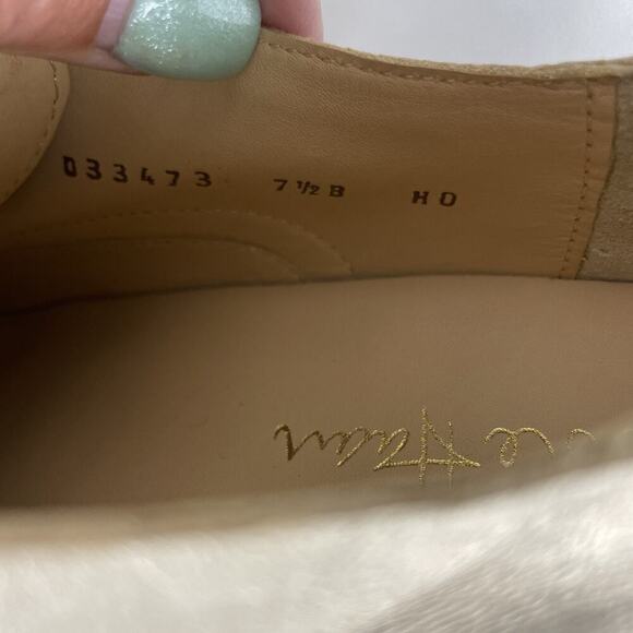 Cole Haan Brushed Gold Leather Oxfords Women's Size 7.5 - Picture 5 of 8